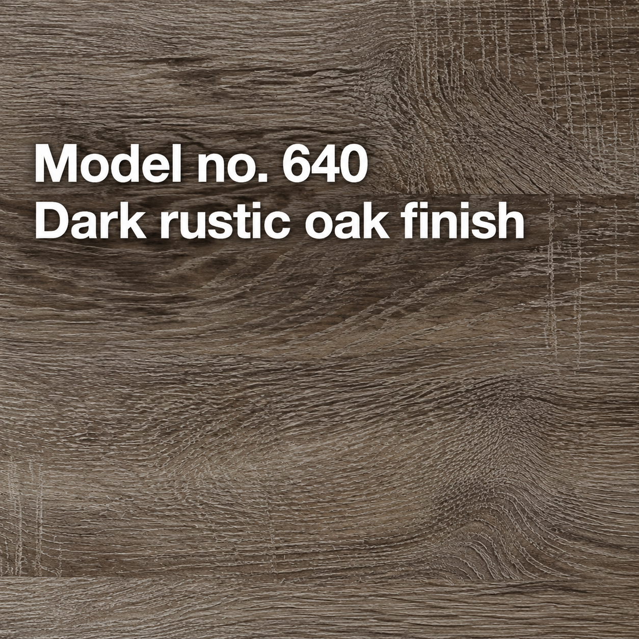 Dark Rustic Oak Finish